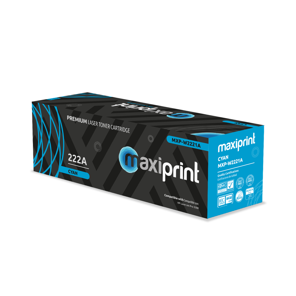 Cartucho de Toner Maxiprint W2221A Serie 222A cian