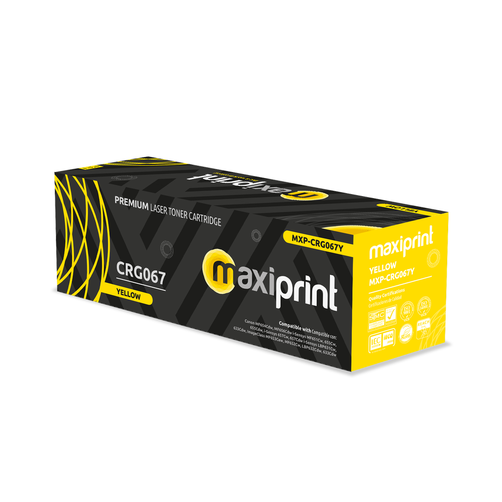 Cartucho de Toner Maxiprint Compatible Canon CRG067Y amarillo