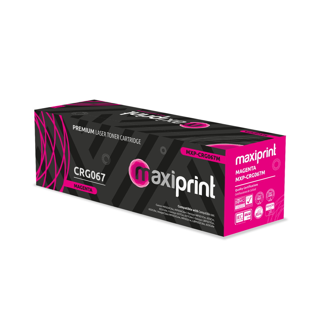 Cartucho de Toner Maxiprint Compatible Canon CRG067M magenta
