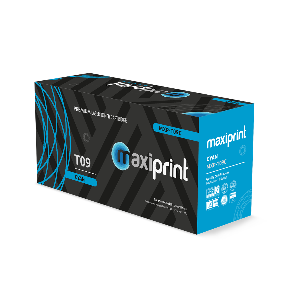 Cartucho de Toner Maxiprint Compatible Canon T09C cian