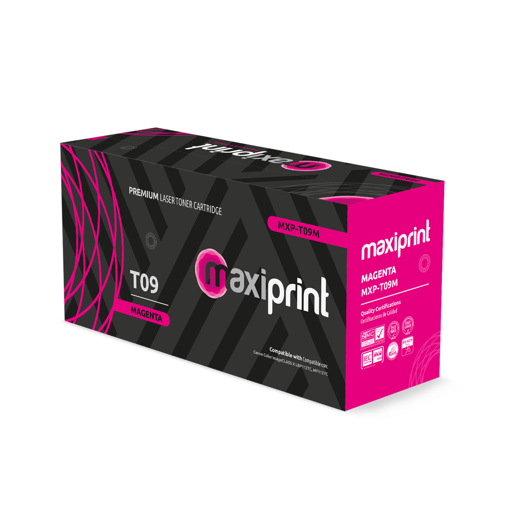 Cartucho de Toner Maxiprint Compatible Canon T09M magenta