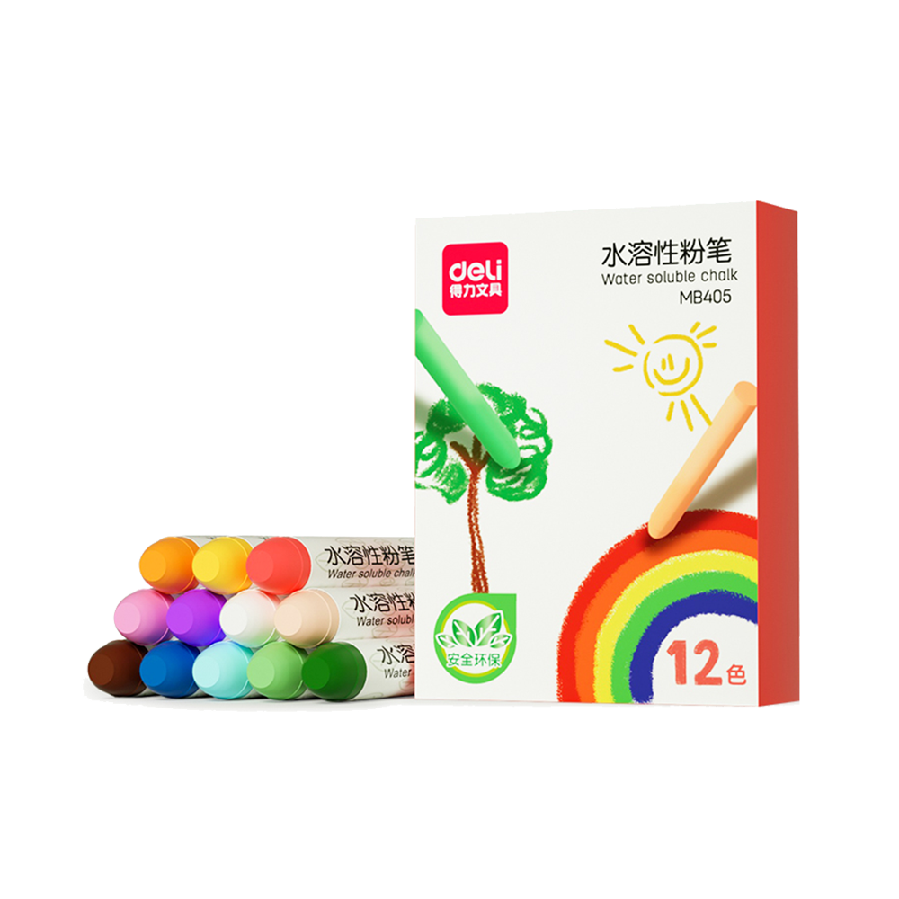 Tiza Colores Surtidos Caja 12 un Deli *UMV- 1 Caja*