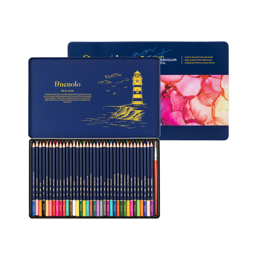 Colores Acuarelables Finenolo-Deli estuche metálico 36 colores *UMV-1 estuche*