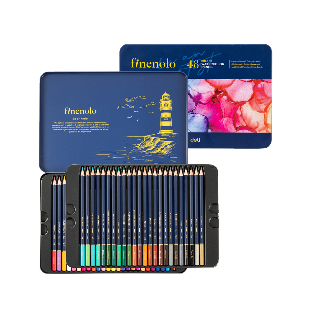 Colores Acuarelables Finenolo-Deli estuche metálico 48 colores *UMV-1 estuche*