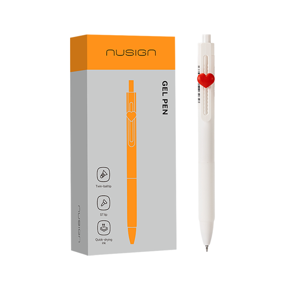 Bolígrafo de Gel Personalizable Negro 0.5mm Nusign *UMV-1 caja de 12und*