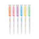 Resaltadores Deli Punta Biselada 1-4mm Set x6 Colores Intensos *UMV-1 set*