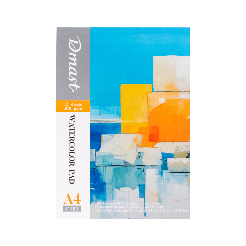 Block de Dibujo para Acuarela Dmast Deli A4 12 pág 300 gr *UMV-1 unidad*