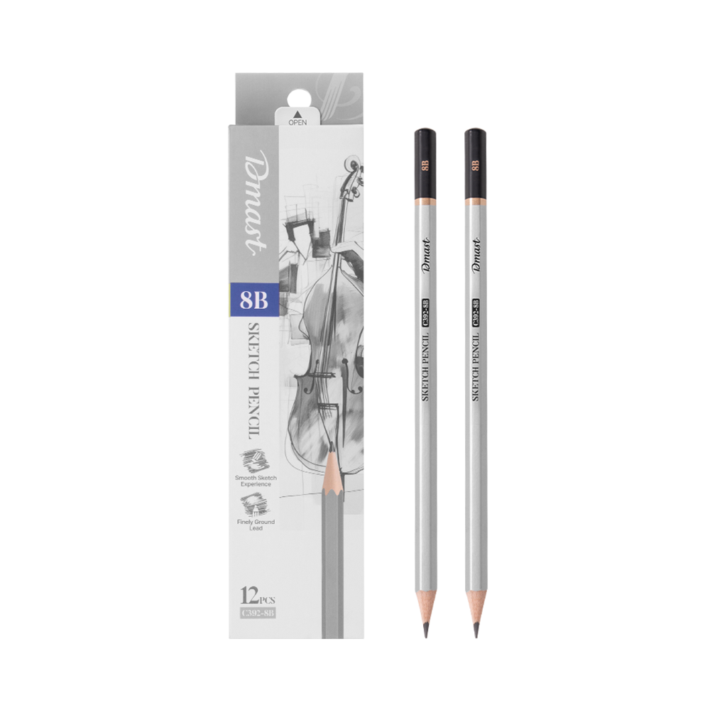 Lápiz de Dibujo 8B Dmast Deli Caja 12 Lápices *UMV-1 caja*