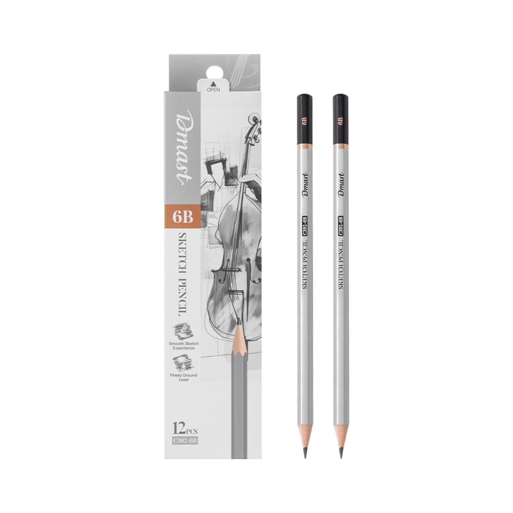 Lápiz de Dibujo 6B Dmast Deli Caja 12 Lápices *UMV-1 caja*