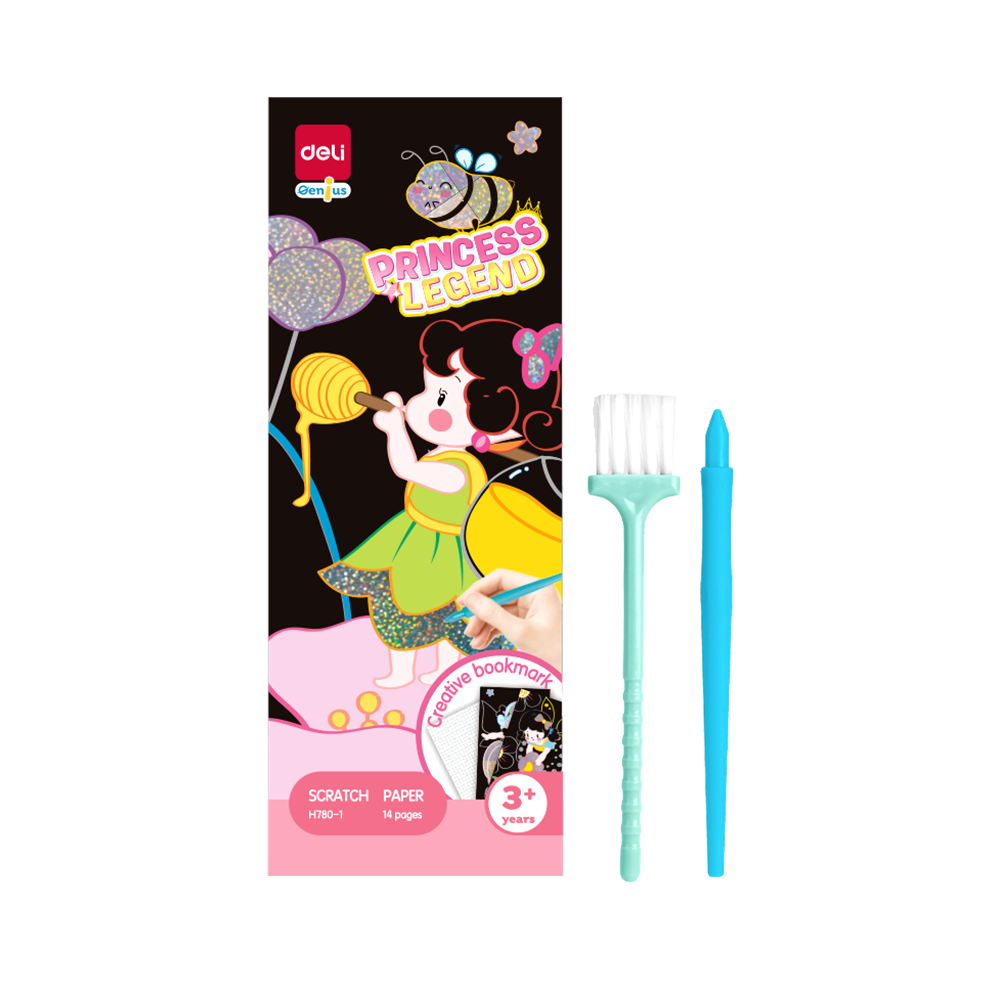 Papel para Raspar de Princesas *UMV-Paquete de 14 Hojas*