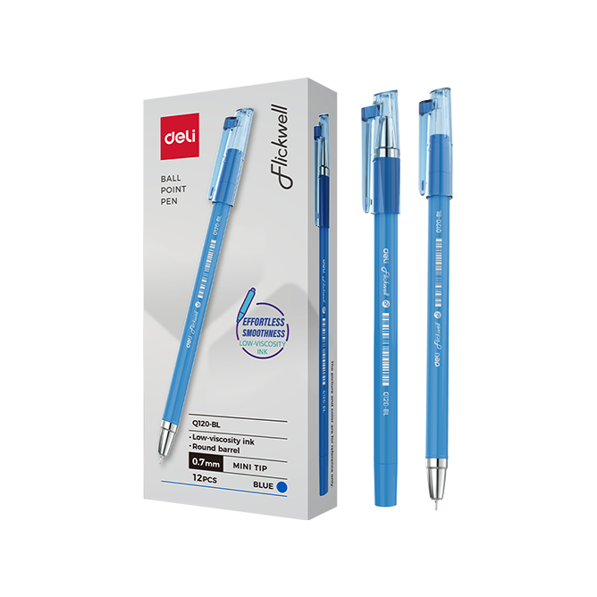 Bolígrafo Punta de Aguja 0.7mm Azul Filckwell *UMV- Caja 12u*
