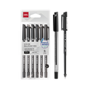 Boligrafo Punta Aguja 0.7 mm Negro Bolsa 6 und *UMV- 1 bolsa*