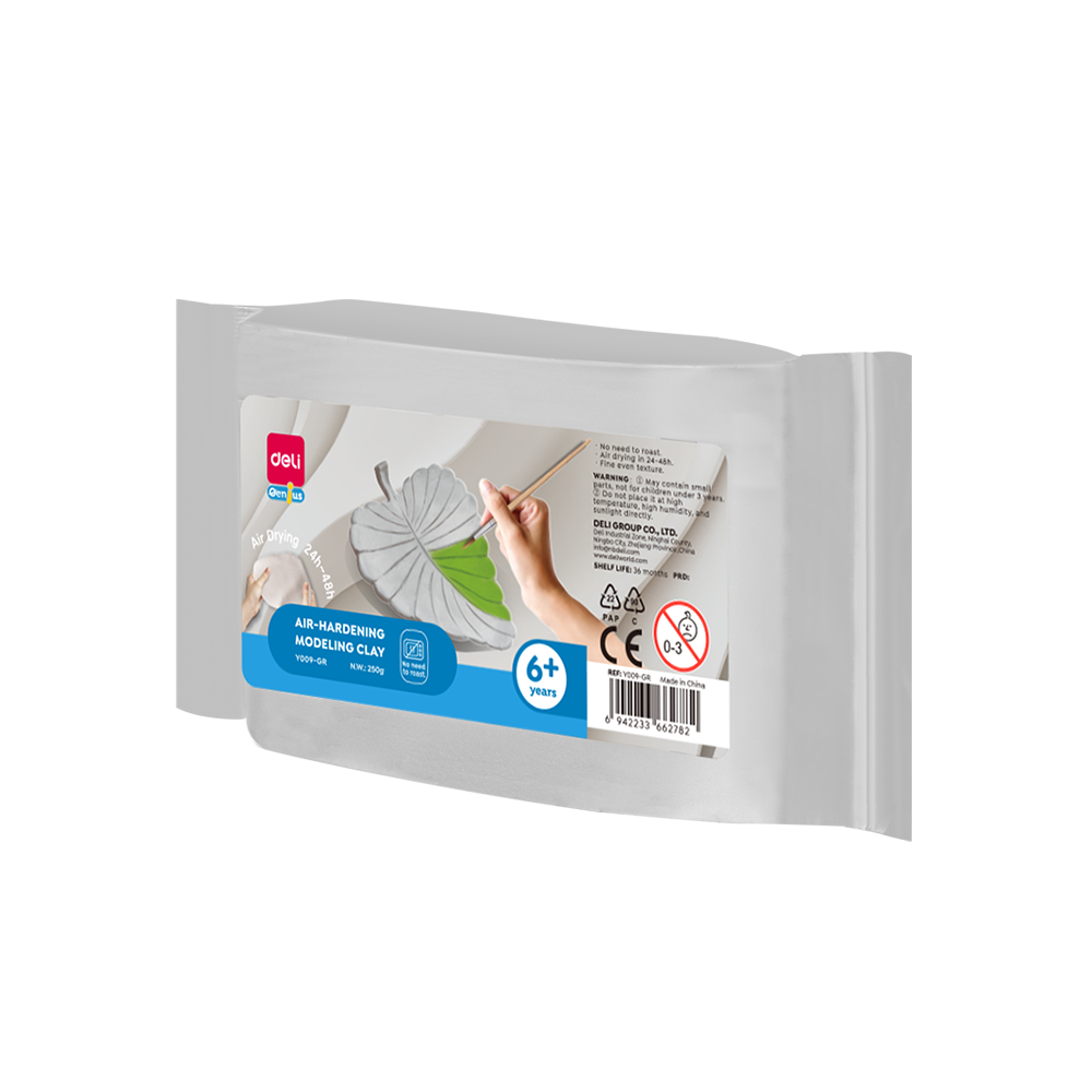 Arcilla Para Modelar Color Gris Secado al Aire 250g Deli *UMV-1 und*