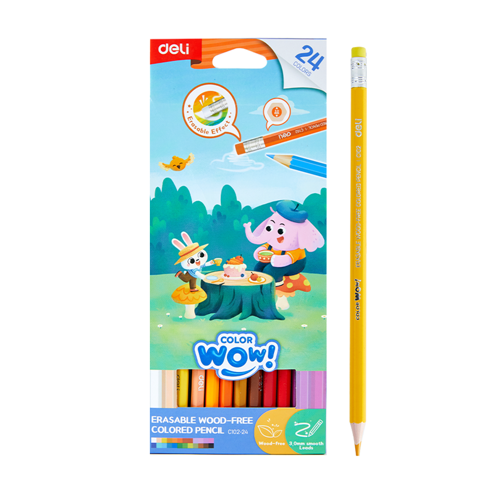Colores ColorWow Borrables Deli Caja de 24 Colores *UMV-Unidad*