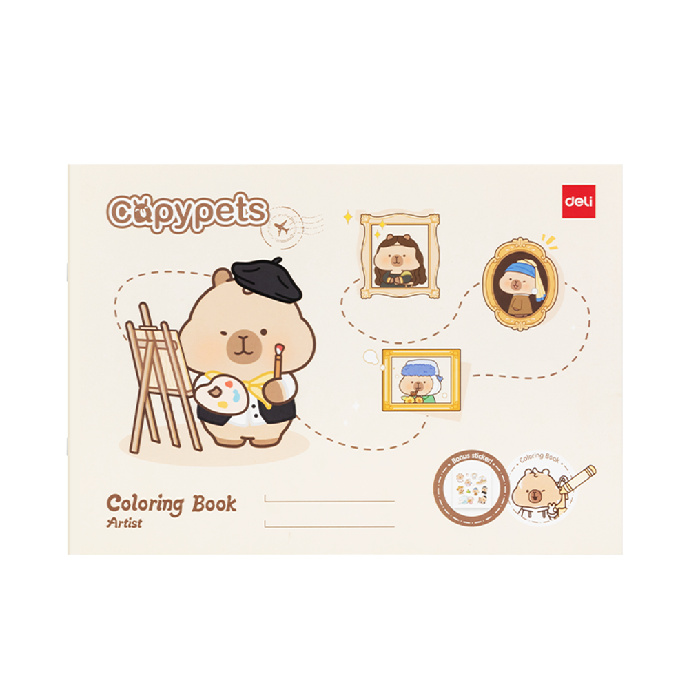 Cuaderno para Colorear Capypets 12 hojas Deli *UMV-10 und*