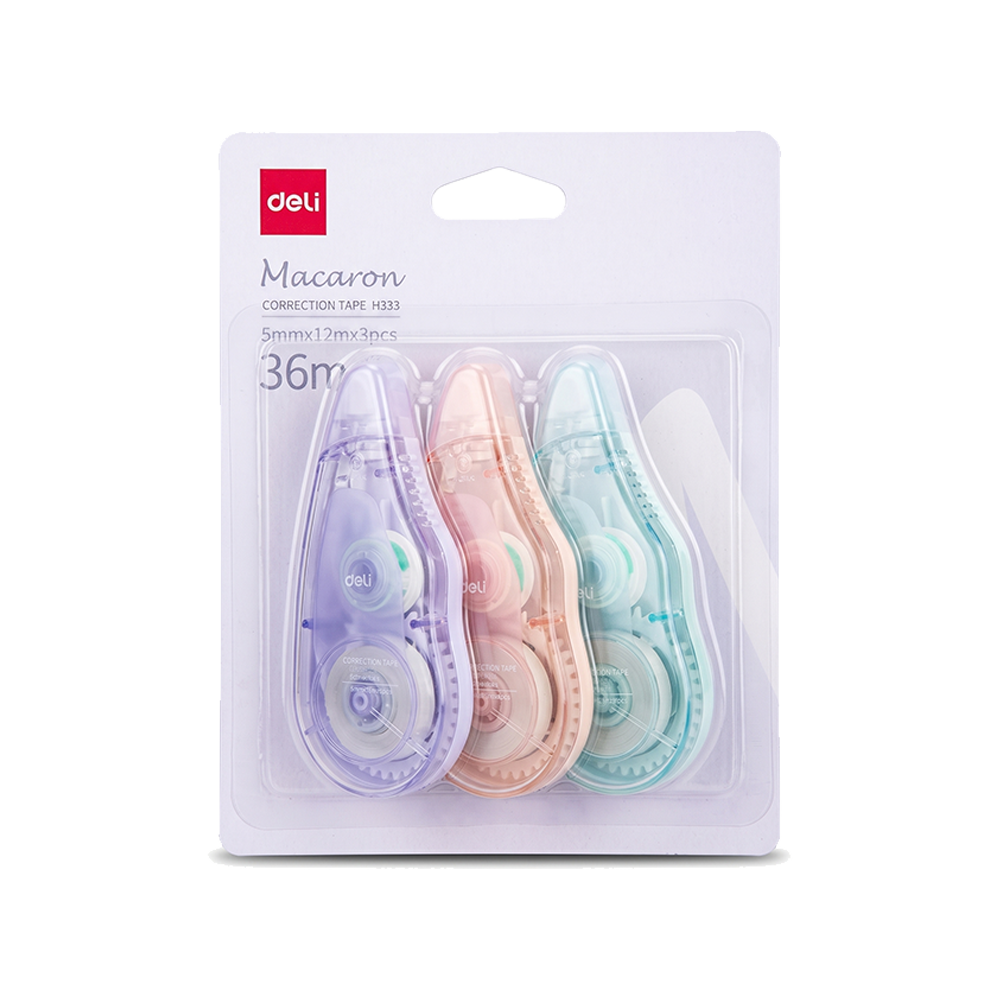 Corrector en Cinta Deli Macaron 5mm x 12m *UMV- Inner de 12 und*
