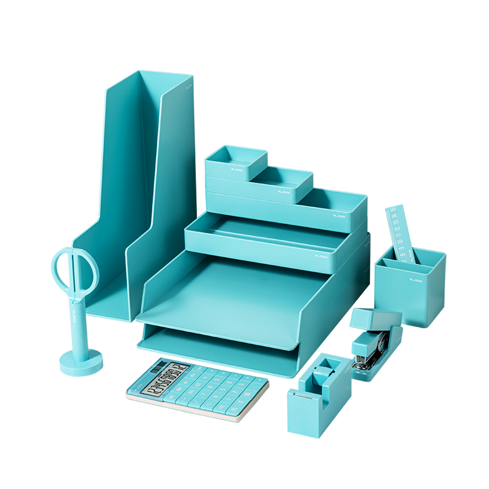 Set de Organizador de Escritorio Azul Nusign Deli *UMV-1 set*