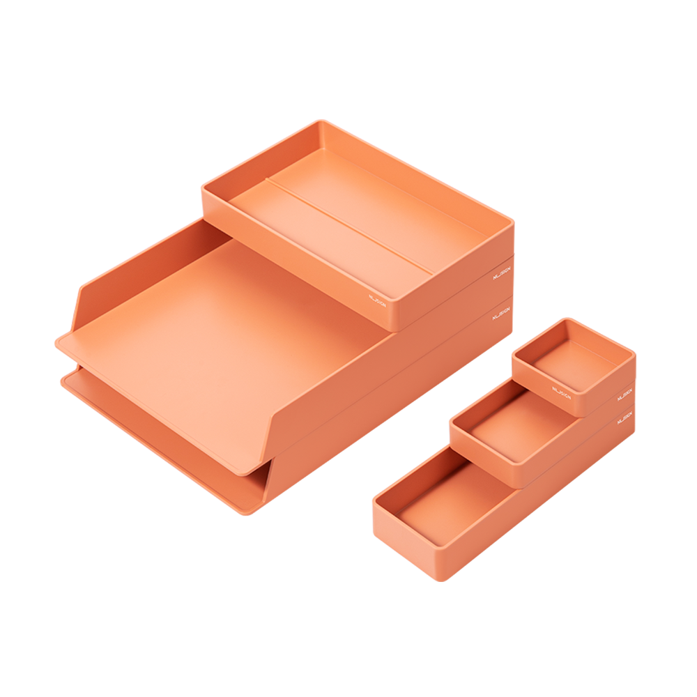 Set de Organizador de Escritorio Rosado 6 piezas Nusign Deli *UMV-1 set*