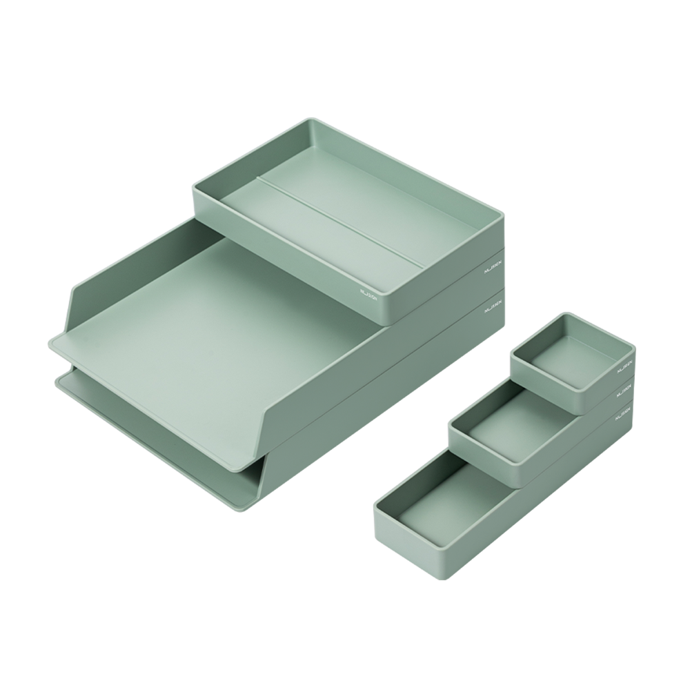 Set de Organizador de Escritorio Verde 6 piezas Nusign Deli *UMV-1 set*