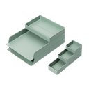 Set de Organizador de Escritorio Verde 6 piezas Nusign Deli *UMV-1 set*