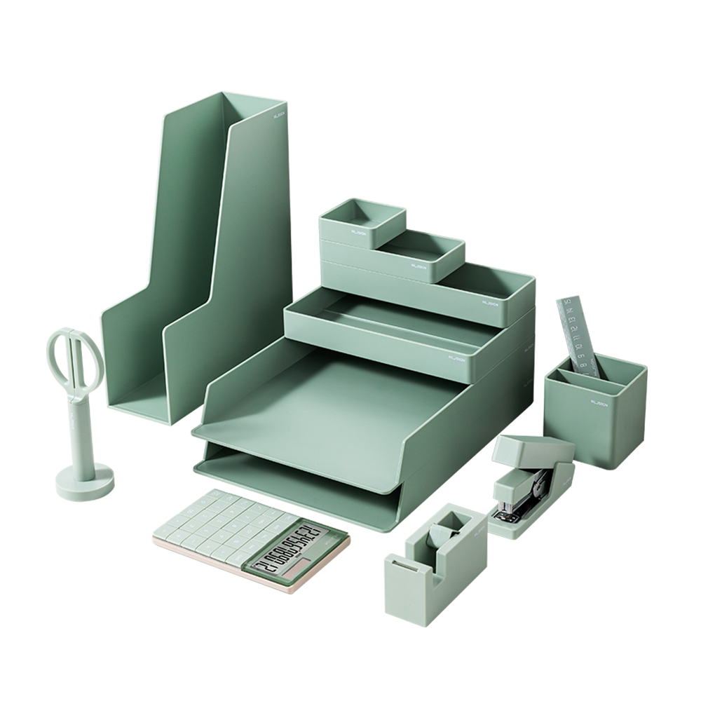 Set de Organizador de Escritorio Verde Nusign Deli *UMV-1 set*