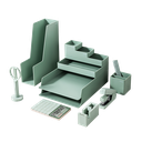 Set de Organizador de Escritorio Verde Nusign Deli *UMV-1 set*