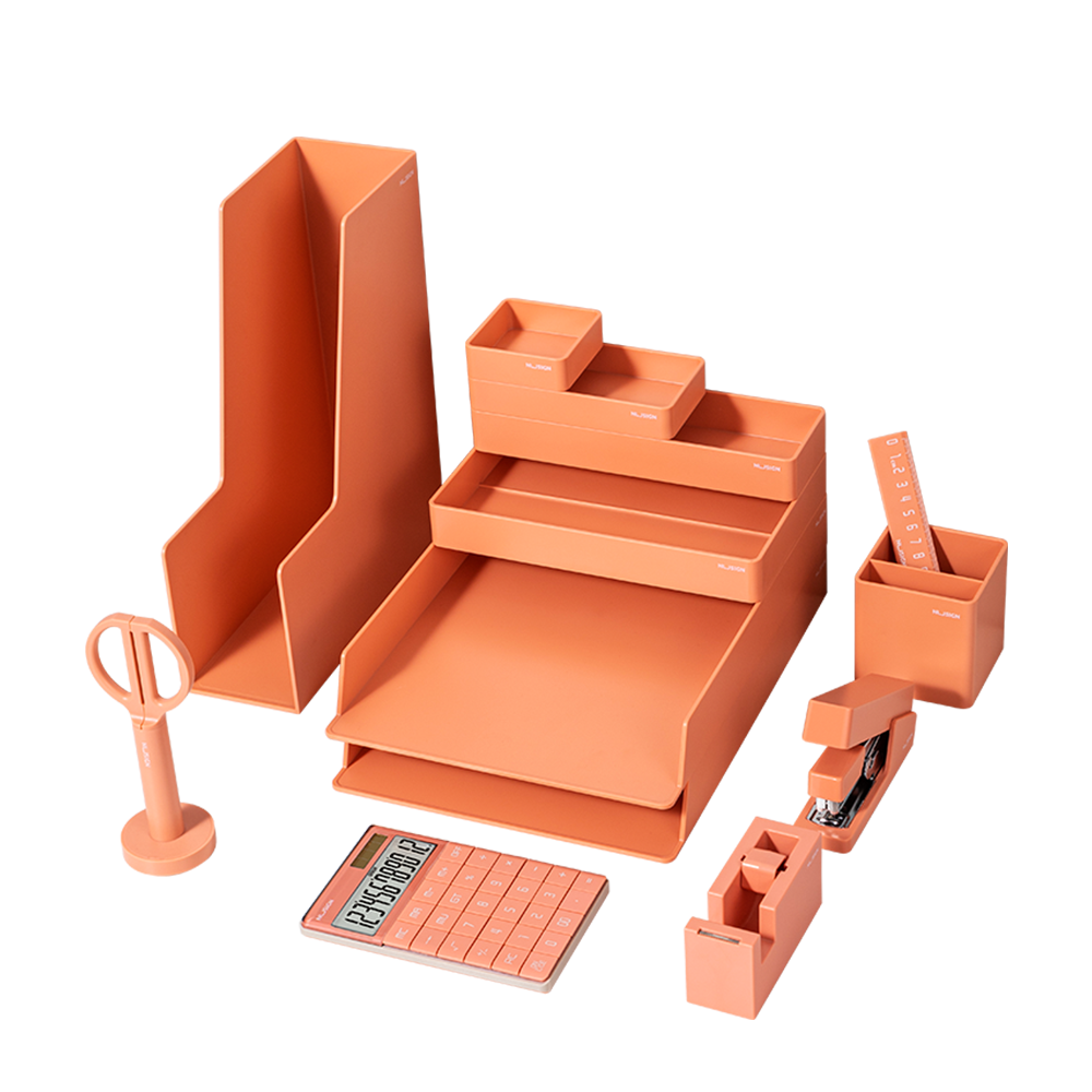 Set de Organizador de Escritorio Rosado Nusign Deli *UMV-1 set*