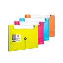 Carpeta Plastica Expandible Deli A4 13 esp c/elástico *UMV- 4 und surtidas*