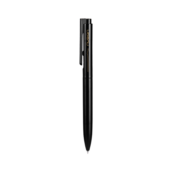 Bolígrafo de Gel Negro Retráctil 0.5mm Nusign *UMV- 1 Unidad*