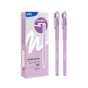 Bolígrafo de Gel Borrable Punta 0,5 mm Morado Deli *UMV-1 Caja de 12u*