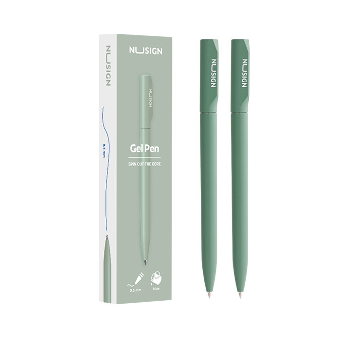 Bolígrafo de Gel Rotatorio 0.5mm Verde Nusign *UMV-Caja 1 und*