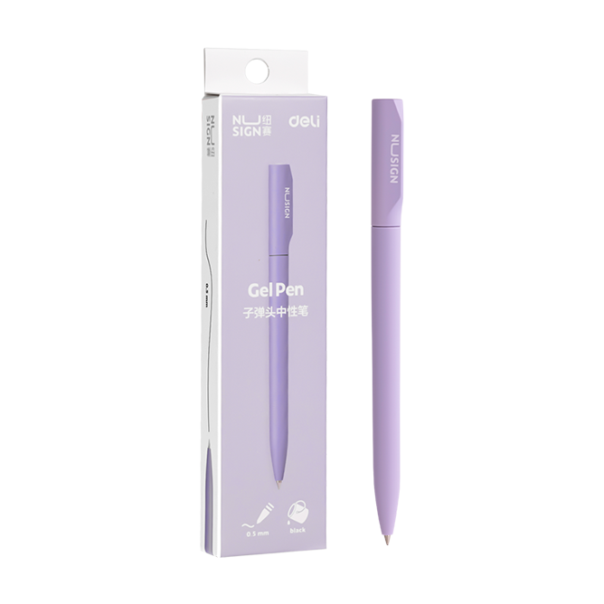 Bolígrafo de Gel Rotatorio 0.5mm Morado Nusign *UMV-Caja 1 und*