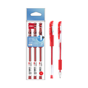 Bolígrafo de Gel Rojo Ejecutivo 0.7mm Deli *UMV-1 bolsa de 3und*