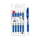 Bolígrafo de Gel Azul Ejecutivo Retráctil 0.7mm Deli Pack de 5 und *UMV-1 bolsa de 5u*