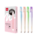 Bolígrafo de Gel Negro Borrable Punta 0,5 mm Deli *UMV-1 Caja de 12u*