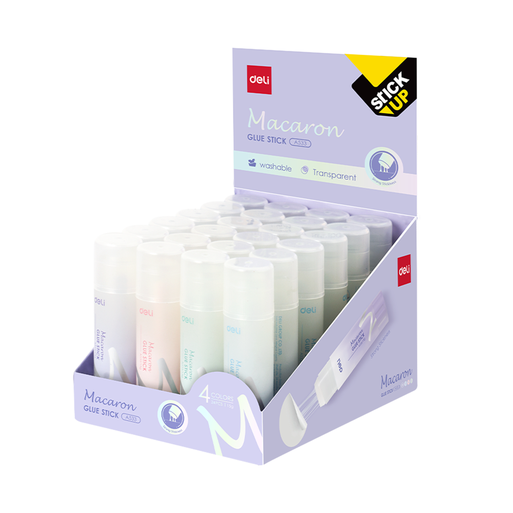 Pega de Barra 15g Macaron Deli *UMV-1 display de 24 und*