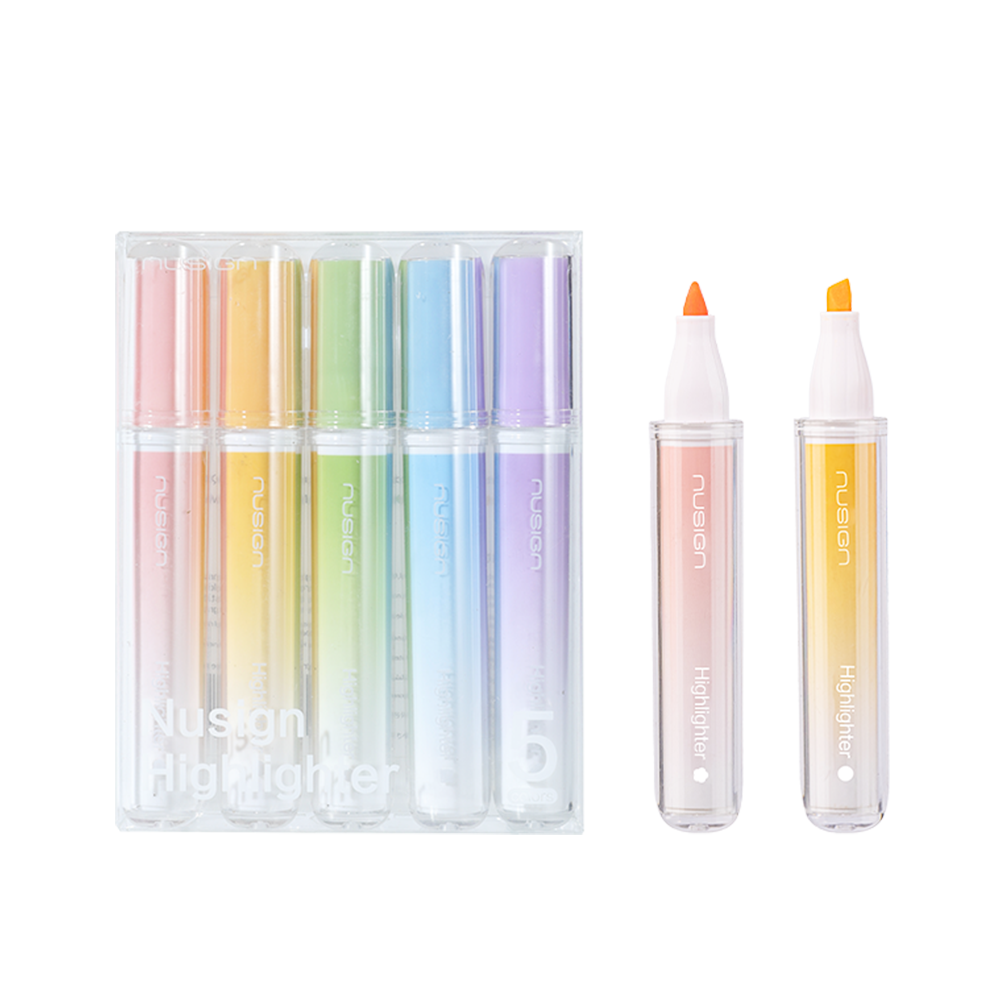 Resaltadores Fluorescentes con Aroma Nusign Pack 5und *UMV- 1 Caja*