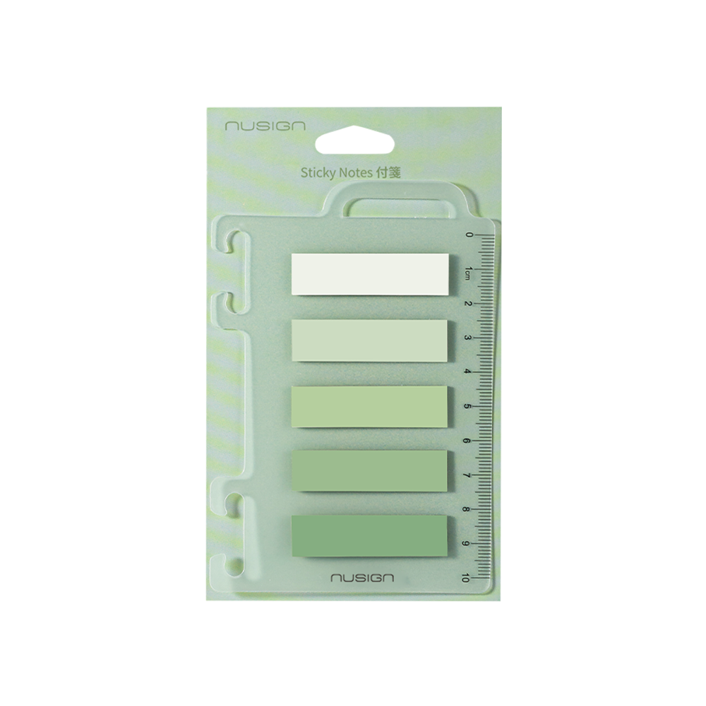 Set Notas Adhesivas Nusign Verde 20u *UMV-Display 36und*