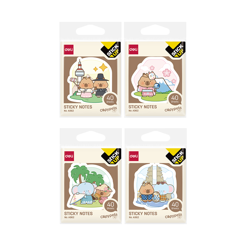 Notas Adhesivas 50*50mm/65.5mm, Capypets Deli *UMV- 12 und*