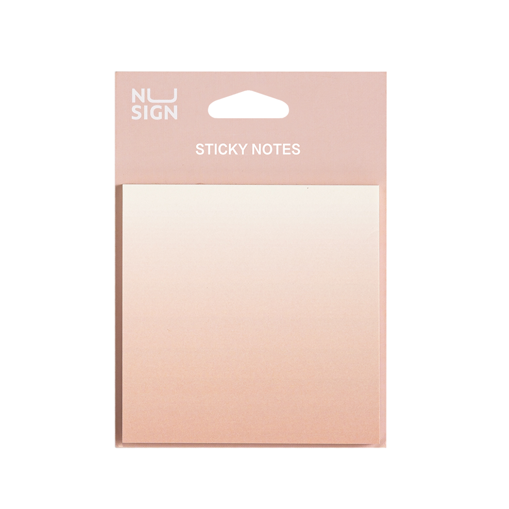 Notas Adhesivas 74*74mm Nusign Rosado 60 hojas *UMV- 12 Sets*