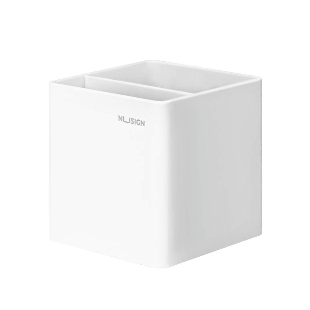 Portalápices Blanco Nusign Deli 84×84×86mm *UMV-1und*