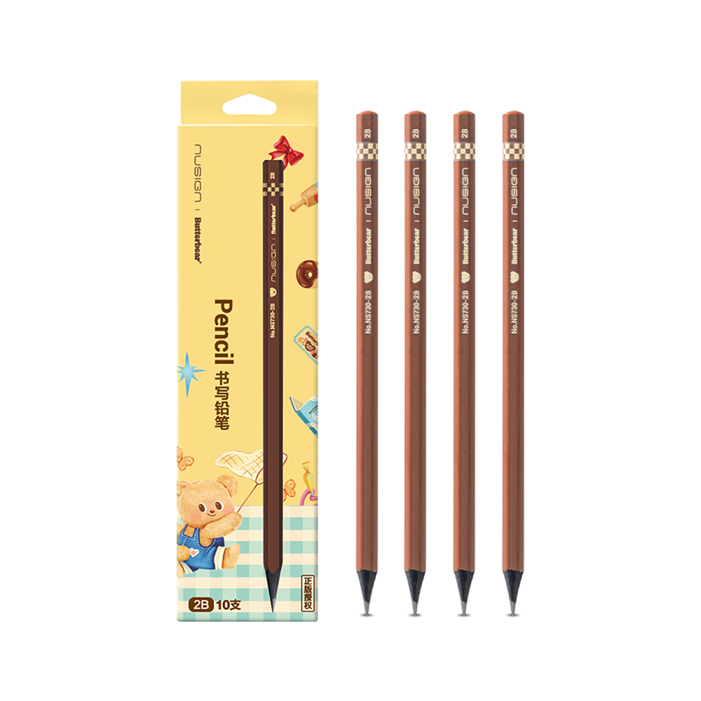 Lapiz de Grafito 2B ButterBear Caja de 10 lápices *UMV-1 caja*