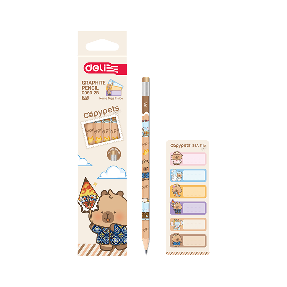 Lapiz de Grafito 2B Capypets Caja de 12 und *UMV-1 caja*