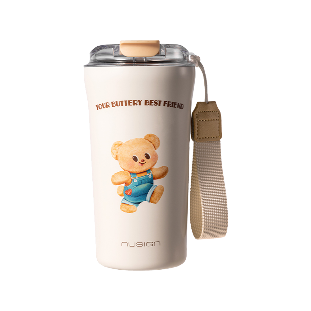 Botella Termica ButterBear de 520ml Blanca *UMV-1 und*