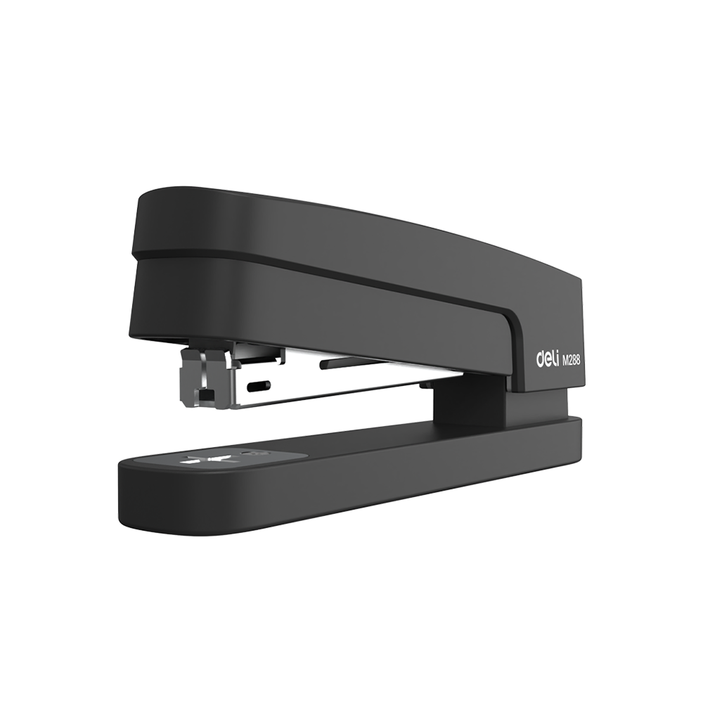 Engrapadora Rotatoria Negro Deli 15 hojas Grapas #10 *UMV- 1 und*