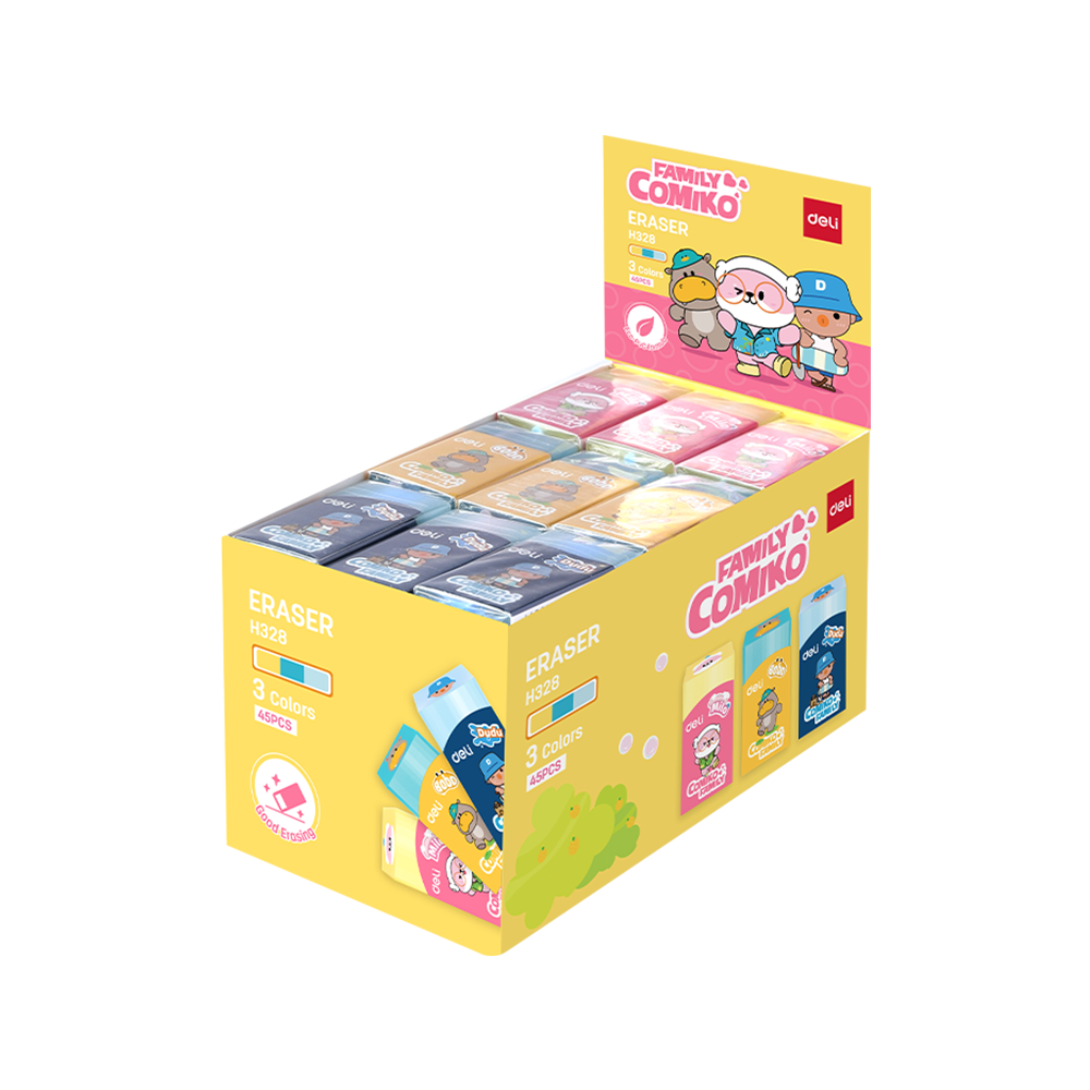 Goma de Borrar Deli Comiko Family  *UMV-1 Display 45und*