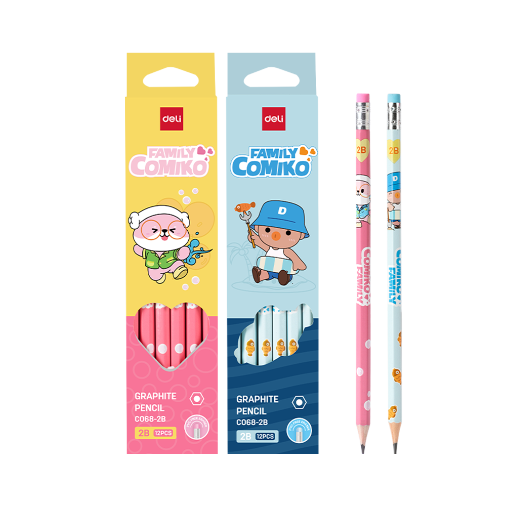 Lápiz de Grafito 2B Comiko Deli Caja de 12und *UMV-6 cajas*