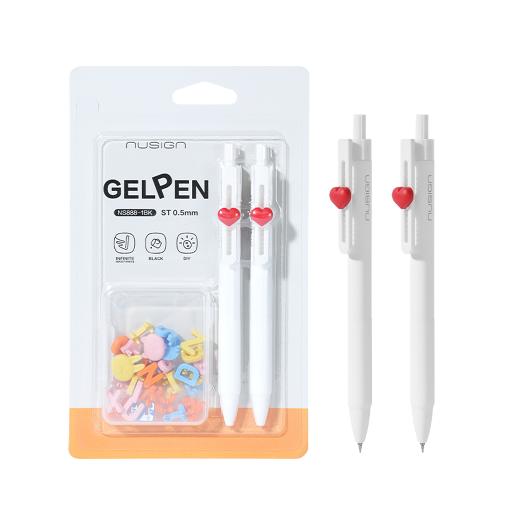 Bolígrafo de Gel Personalizable Negro 0.5mm Nusign *UMV-1 Blister de 2und*