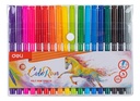Marcadores lavables punta 2.0mm Color Run Deli estuche 18 colores *UMV-12 estuches*
