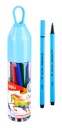 Marcadores lavables punta 2.0mm Color Run  Deli estuche/tubo 12 colores *UMV-6 estuches*